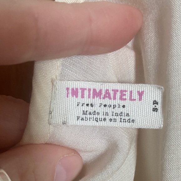 Free People Cream High Low Nighty - Picture 3 of 8